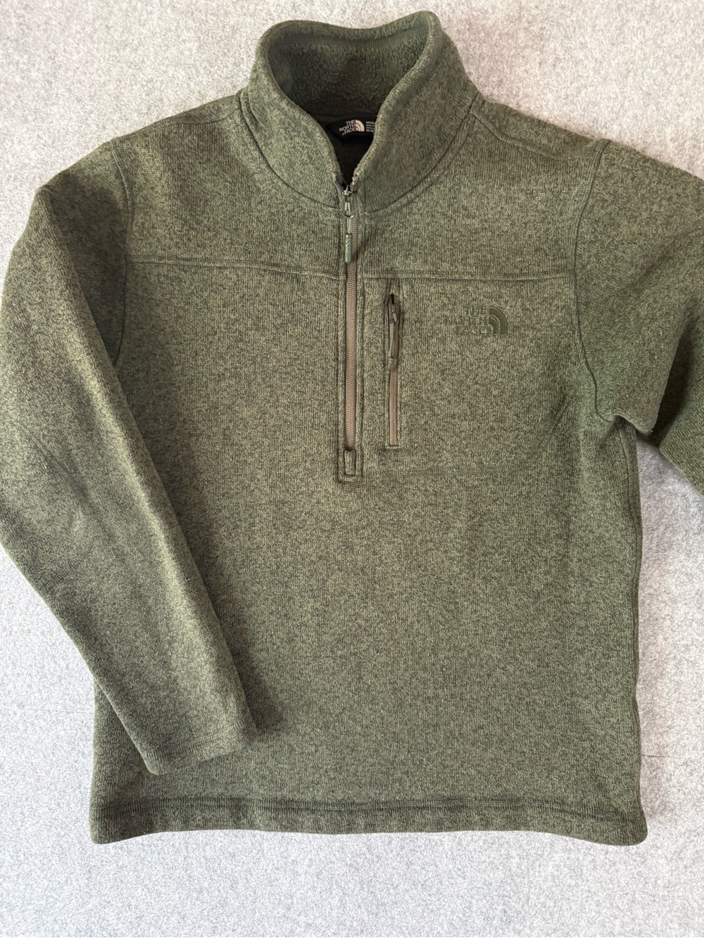 The North Face Gordon Lyons 1/4 Zip Fleece Jacket Green M